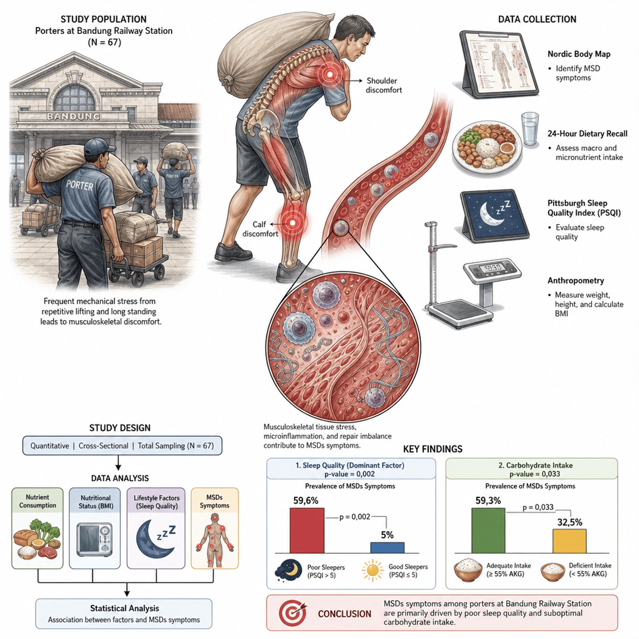 The Role of Nutritional and Lifestyle Factors in Musculoskeletal  Disorders among Porters